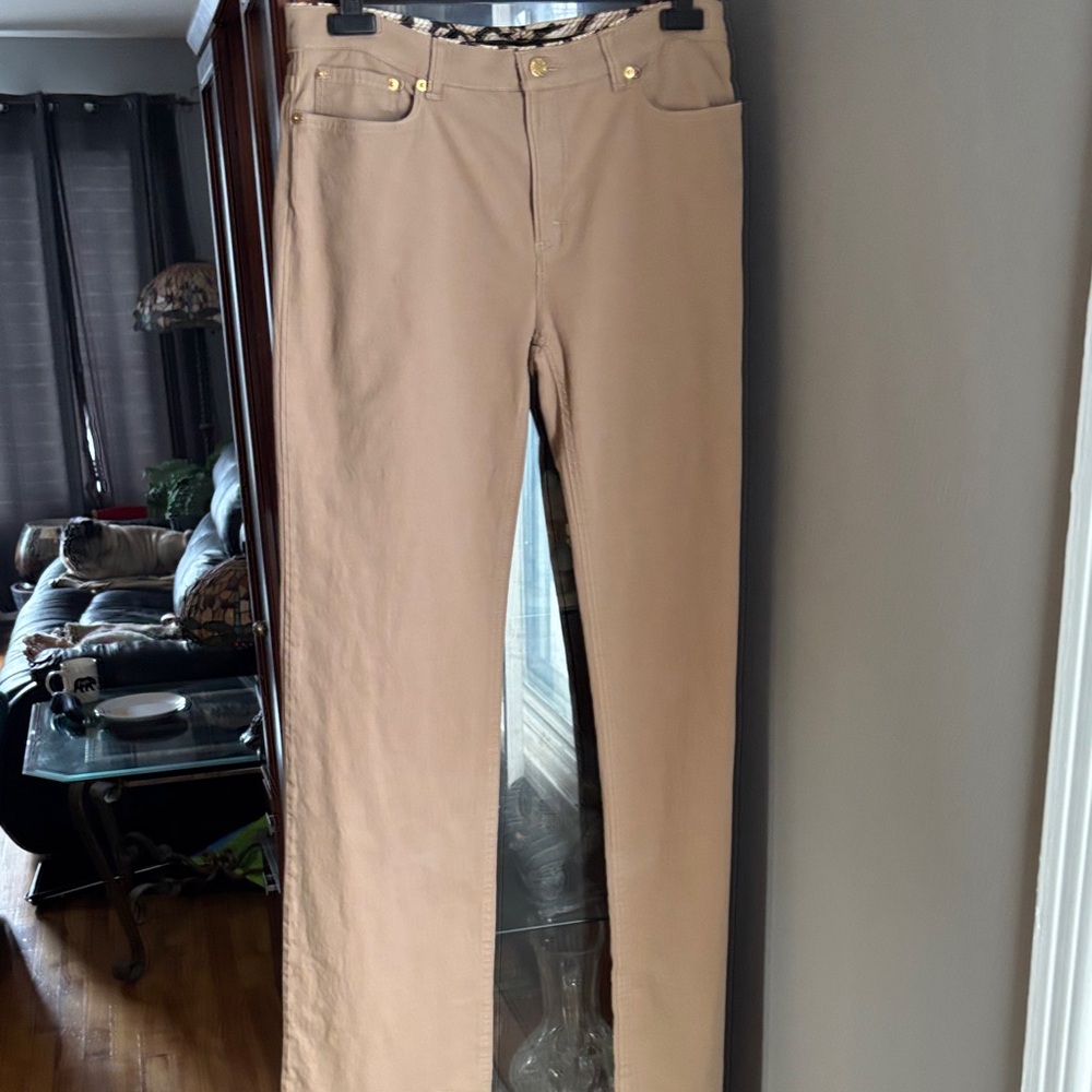 Roberto Cavalli Tan Straight Leg Jeans